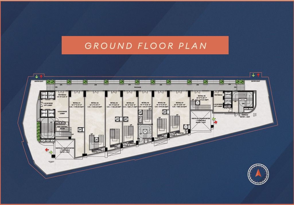 Ground floor plan layout of Ajod Realty – Juhu